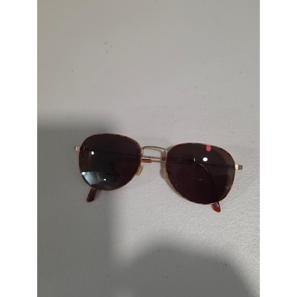 Ralph Lauren Classic 130 Gold Metal Eyeglass Frames Rx Sunglasses & Case Vintage